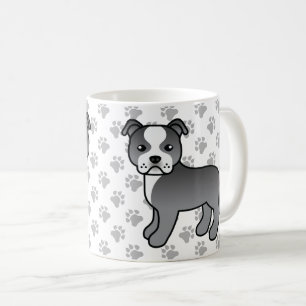 Mug Chien de Terrier Bleu Et Blanc