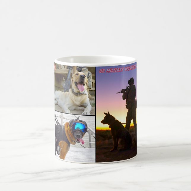 MUG CHIEN DE TRAVAIL MILITAIRE AMÉRICAIN (Centre)