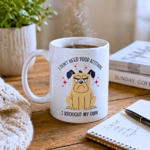 Mug Chien drôle attitude