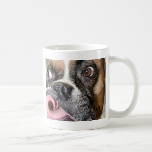 Mug Chien drôle de boxeur (Droite)