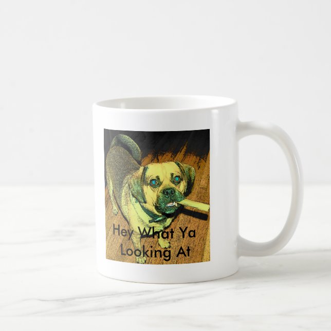 Mug Chien drôle de Puggle (Droite)