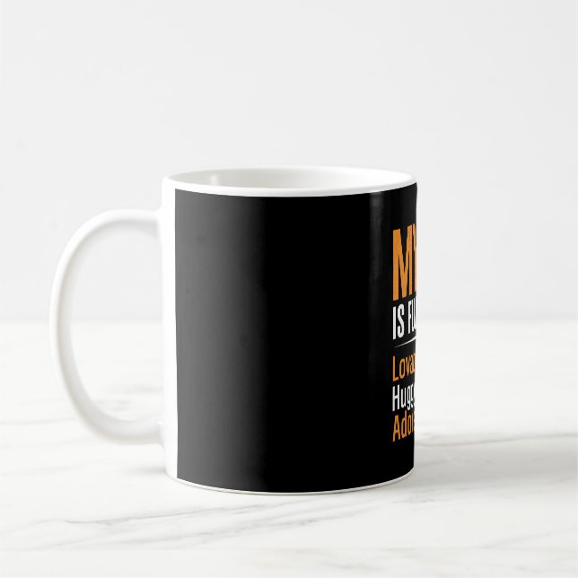 Mug Chien drôle plein de taureau design (Gauche)