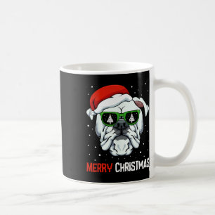 Mug Chien en blanc Joyeux Pajama de Noël Mignonne Chie