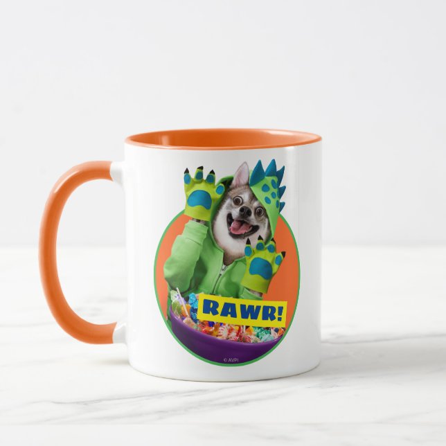 Mug Chien en en costume de dinosaure (Gauche)
