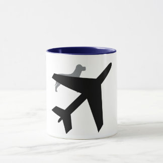 Mug Chien et avion