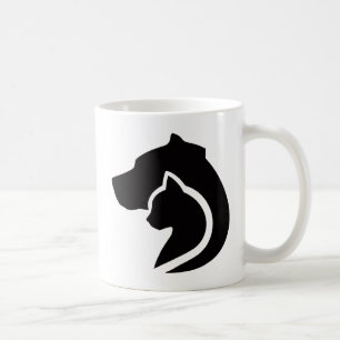 Mug Chien et chat noir et blanc