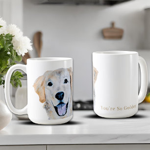 Mug Chien Golden Retriever à l'aquarelle