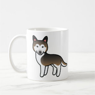 Mug Chien Husky Sibérien Sable Dessin Animé