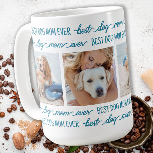 Mug CHIEN MOM Personnalisé 4 Photos pour animaux de co