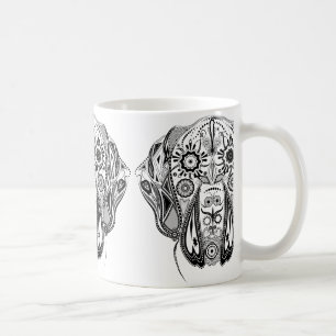 Mug Chien noir et blanc grand