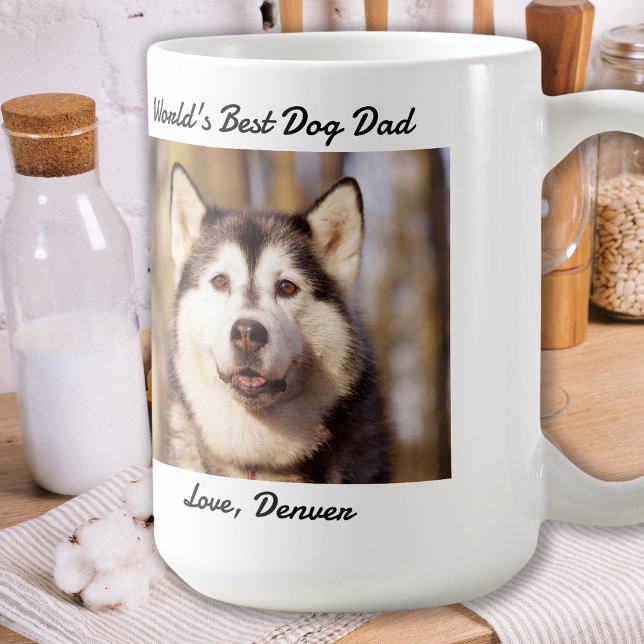Mug Chien papa - Bonne Fête des pères - Photo pour ani (Créateur téléchargé)