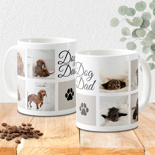 Mug Chien Papa Empreinte de patte Huit Photos de Anima (Créateur téléchargé)