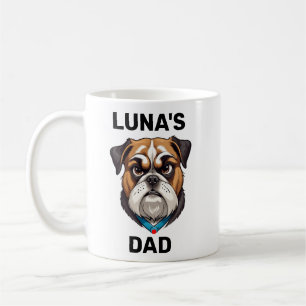 Mug Chien papa, photo de chien personnalisée Cadeau de