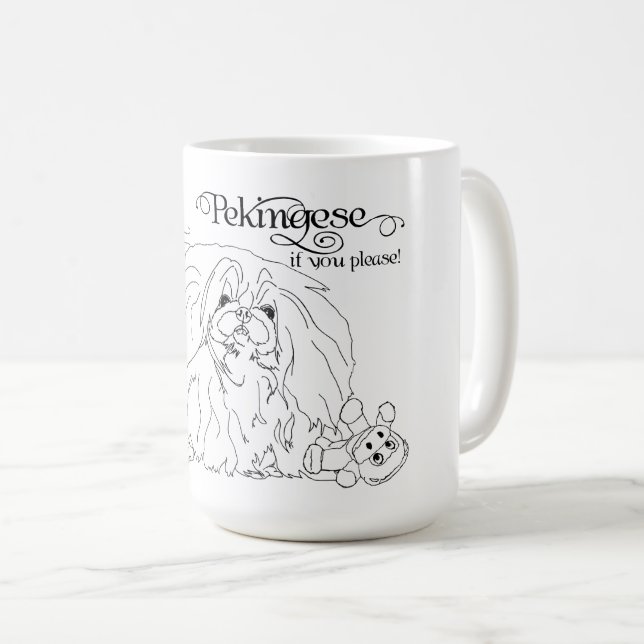 Mug Chien pekingese (Devant droit)