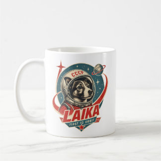 Mug Chien Premier à Orbite Rétro Vintage Astronaute Ch