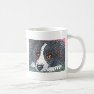 Mug Chien réfléchi de border collie