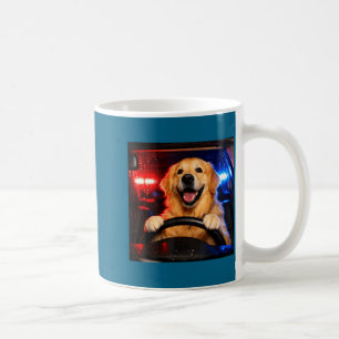 Mug Chien retriever doré drôle conduisant un mème de c