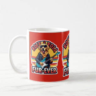 Mug Chien Retriever doré Rock and Roll Fur-Ever