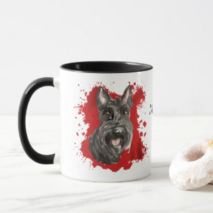 Mug Chien rouge écossais Terrier Abstrait