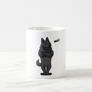 Mug Chien Schipperke têtu drôle
