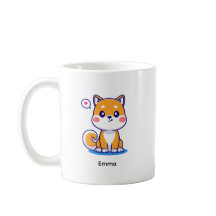 Chien Shiba Inu Kawaii Brun Personnalisé