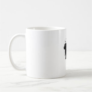 Mug Chien Shih Tzu � Silhouette de la Lune d'Halloween