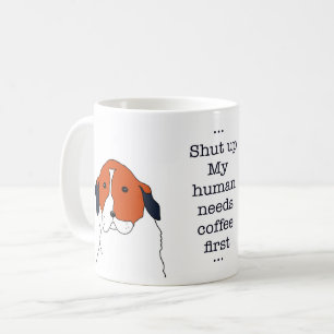 Mug Chien St. Bernard Café Humour Design Mignon