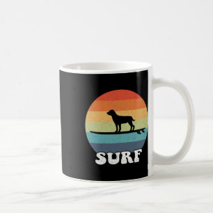 Mug Chien sur planche de surf Surfant Planche Surfeur