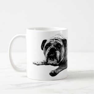 Mug Chien-taureau chaud matin