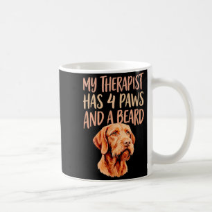 Mug Chien Vizsla à poil dur Drôle Mon Thérapeute a 4 P