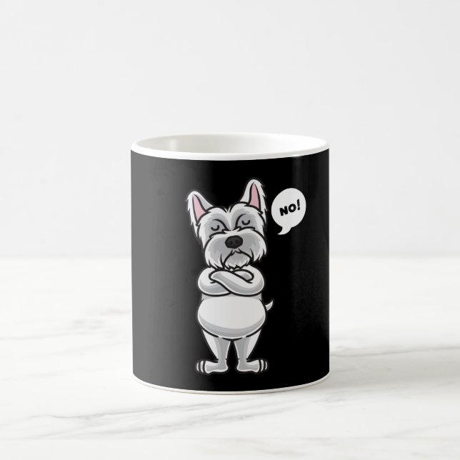 Mug Chien Westie têtu drôle (Centre)