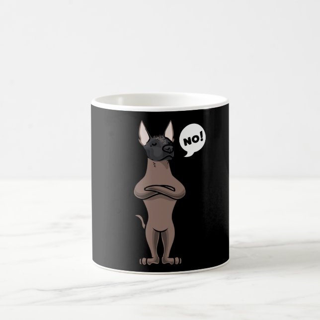 Mug Chien Xoloitzcuintle têtu drôle (Centre)