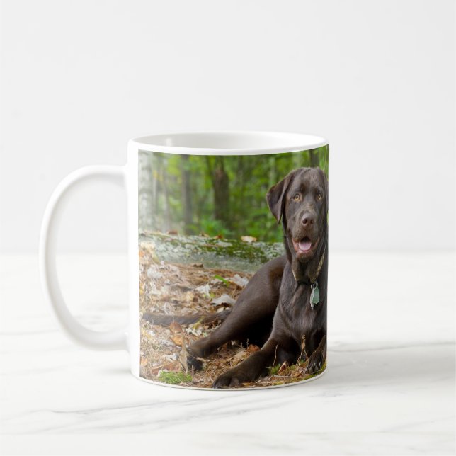 Mug Chiens Chiens Marionnettes Black Lab Chocolat Labr (Gauche)