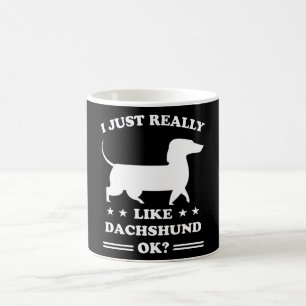 Mug Chiens Dachshund Dogs Drôle mignon Poignard Poigna