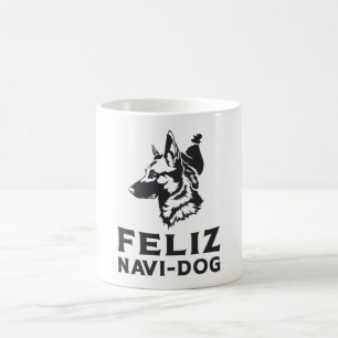 Mug Chiens de Chien de Chien de Navi Feliz Vintage ani