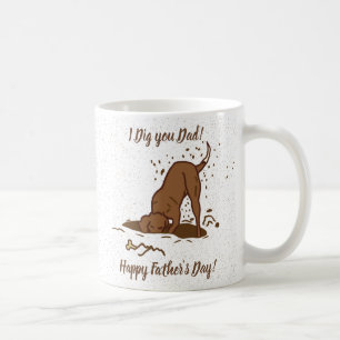 Mug Chiens de crevaison - Bonne Fête des pères.