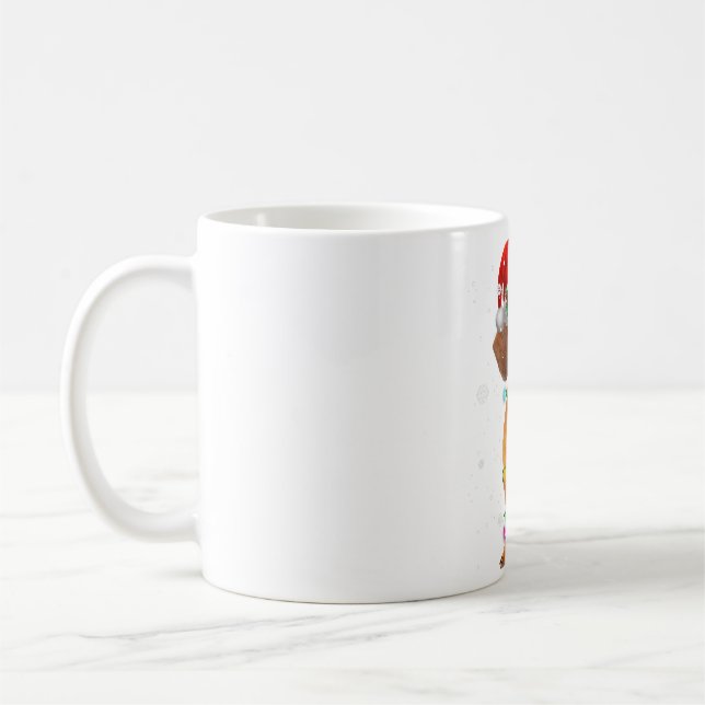 Mug Chiens de Dachshund Arbre de Noël Sweat de Noël Je (Gauche)