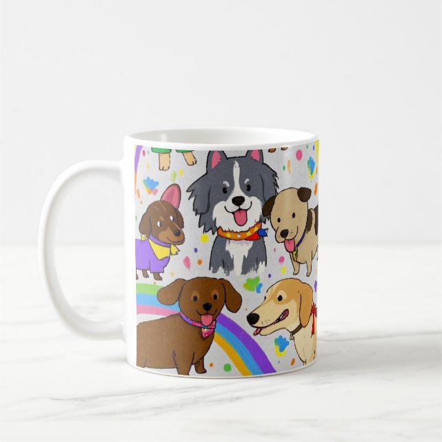 Mug Chiens de jeu Chiens Chiens Chiens Chiens Chiens (Gauche)