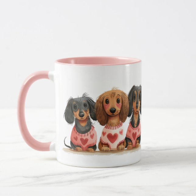 Mug Chiens de la Saint Valentin (Gauche)