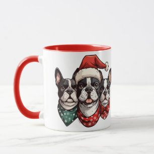 Mug Chiens de Noël Boston Terrier