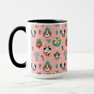 Mug Chiens de Noël en Accessoires de vacances Motif