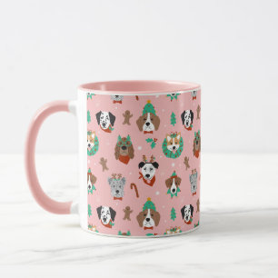 Mug Chiens de Noël en Accessoires de vacances Motif