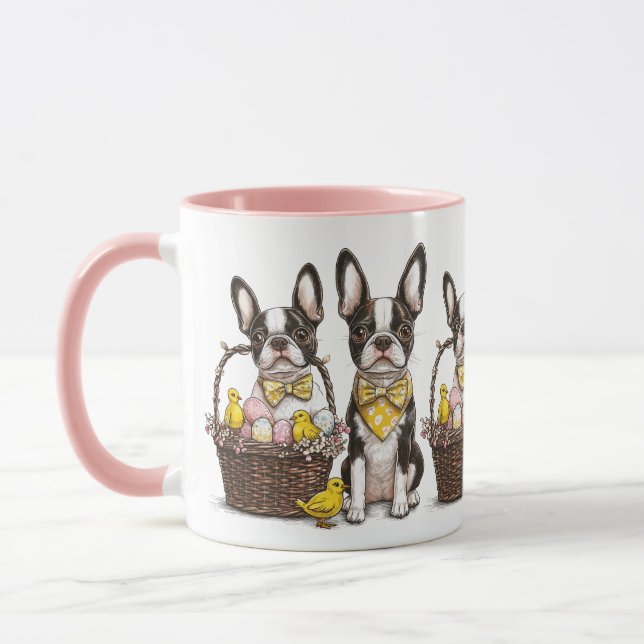 Mug Chiens de Pâques Boston Terrier (Gauche)
