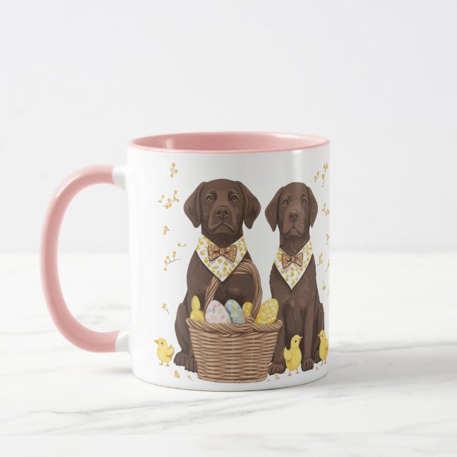 Mug Chiens de récupération du labrador de pâques (Gauche)