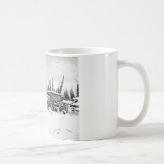 Mug Chiens de traîneau d'Alaska se tenant en dehors