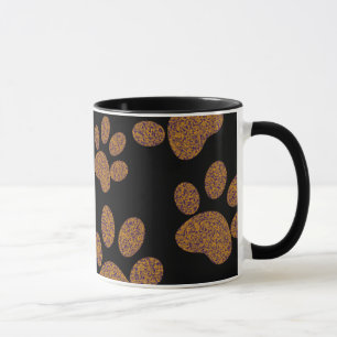Mug chiens d'empreintes
