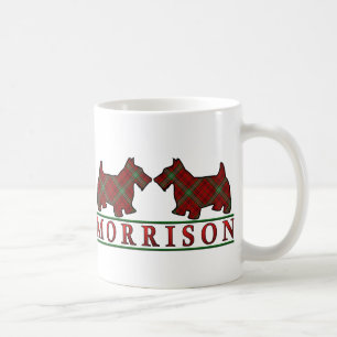 Mug Chiens écossais de Clan Morrison Tartan