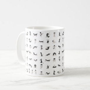 Mug Chiens faisant du yoga, pose de yoga