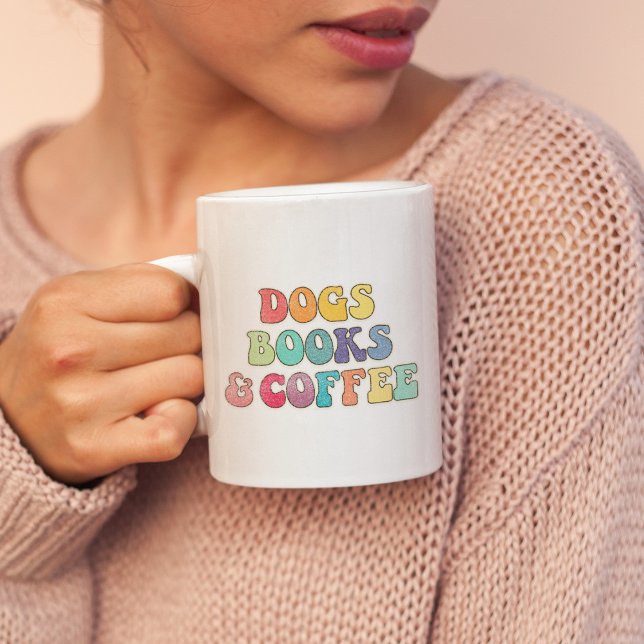 Mug Chiens livres et café (Créateur téléchargé)