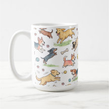Chiens Mignons Jouant Partout
